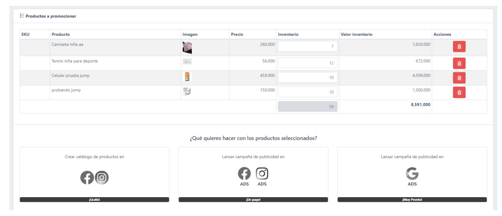 lista de recogida local