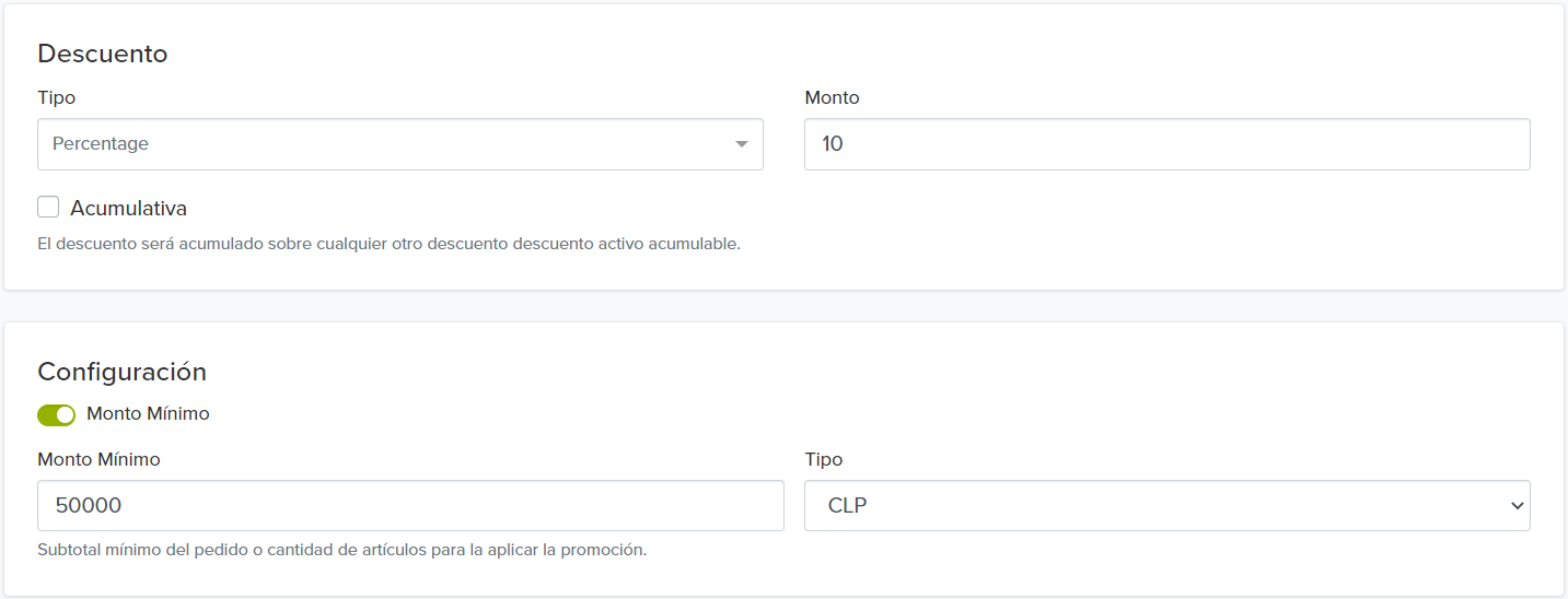 tipo de descuento - 2
