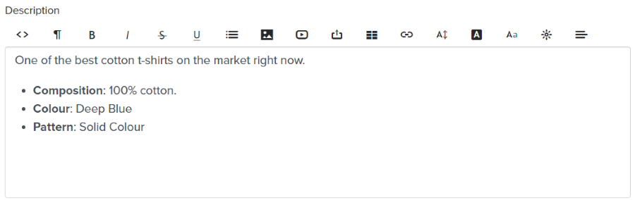 Product description