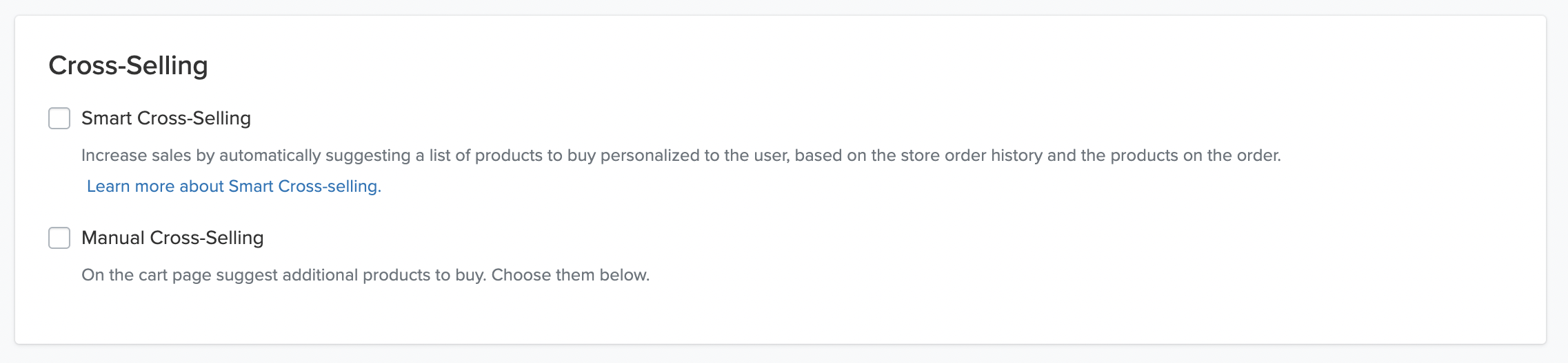 Checkout Cross-selling